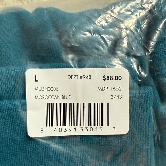 Glyder Blue Atlas Pullover Hoodie Unisex Men's Large - Picture 11 of 12